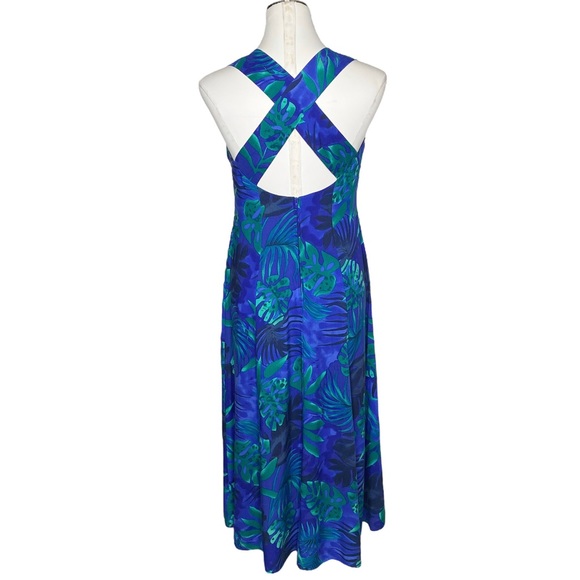 Dress Barn Tropical Leaf Print Maxi Dress - Picture 3 of 9